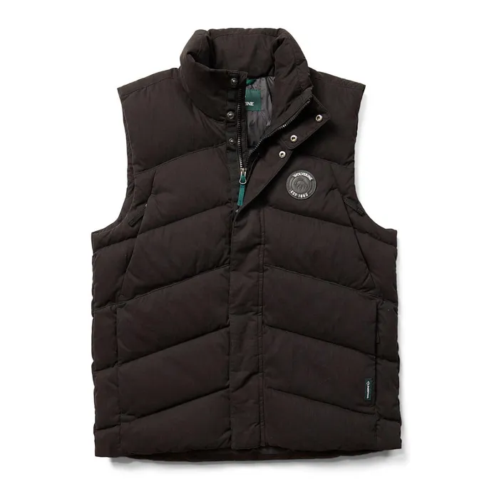 Men Frost Down Vest Black Wolverine Outerwear