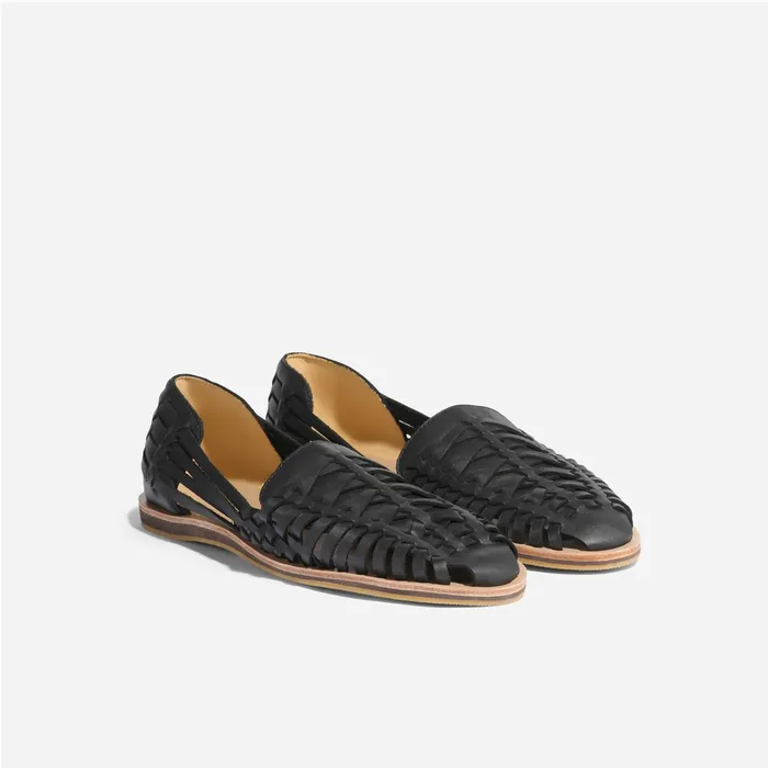Men Huarache Sandal Black Nisolo Sandals and Slip Ons