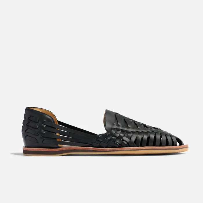 Men Huarache Sandal Black Nisolo Sandals and Slip Ons