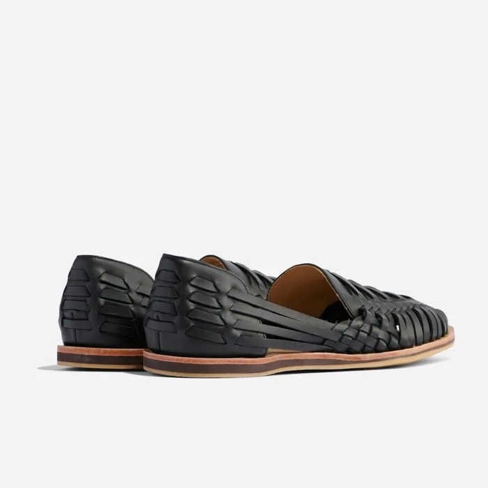 Men Huarache Sandal Black Nisolo Sandals and Slip Ons