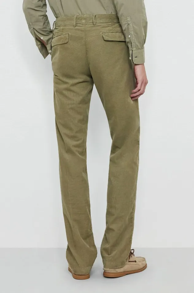 Men IONIO2 8211 Baby Corduroy Trousers 8211 Fango Massimo Alba Trousers and Shorts Men IONIO2 8211 Baby Corduroy Trousers 8211 Fango Massimo Alba Trousers and Shorts