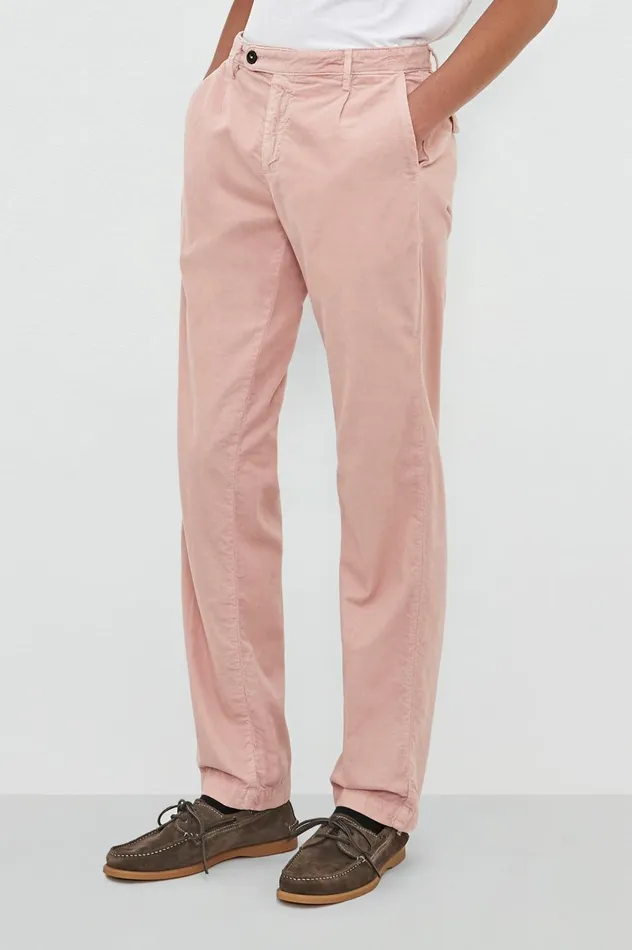 Men IONIO2 8211 Baby Corduroy Trousers 8211 Soft Pink Massimo Alba Trousers and Shorts Men IONIO2 8211 Baby Corduroy Trousers 8211 Soft Pink Massimo Alba Trousers and Shorts