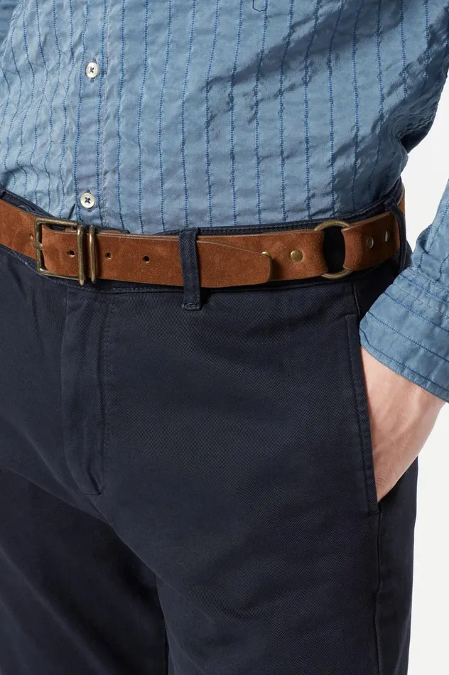 Men JERRY 8211 Suede Belt 8211 Tabacco Massimo Alba Belts