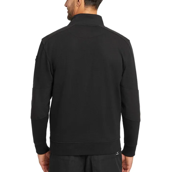 Men Job Shirt Quarter Zip Black Wolverine Hoodies and Pullovers