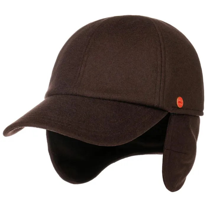 Men Lars Earflaps Cashmere Cap Black Mayser Baseball Caps