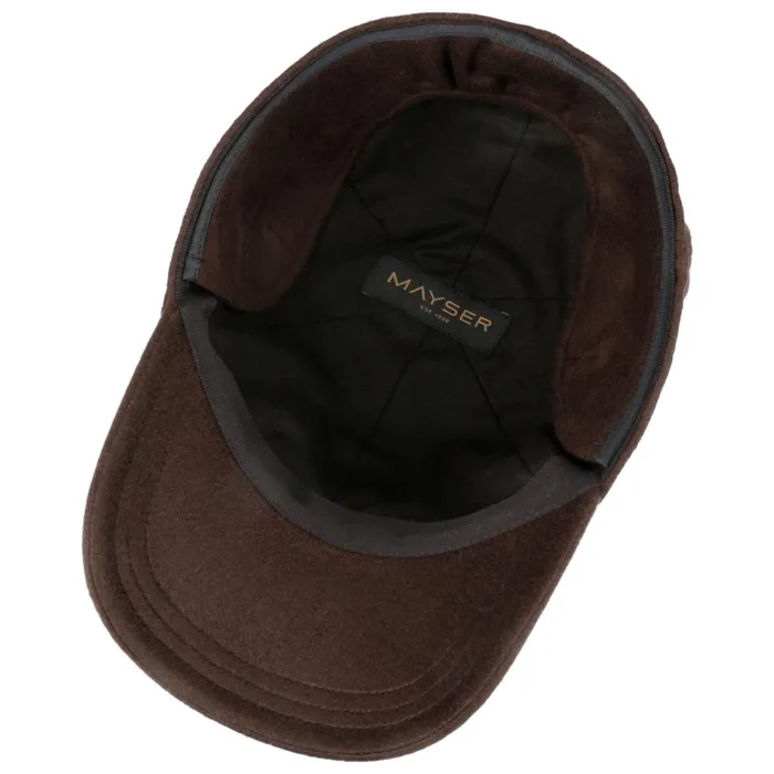 Men Lars Earflaps Cashmere Cap Black Mayser Baseball Caps Men Lars Earflaps Cashmere Cap Black Mayser Baseball Caps