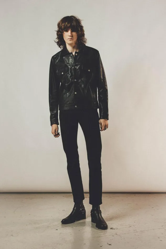Men Leather Trucker Jacket OTHER LEATHER JACKETS