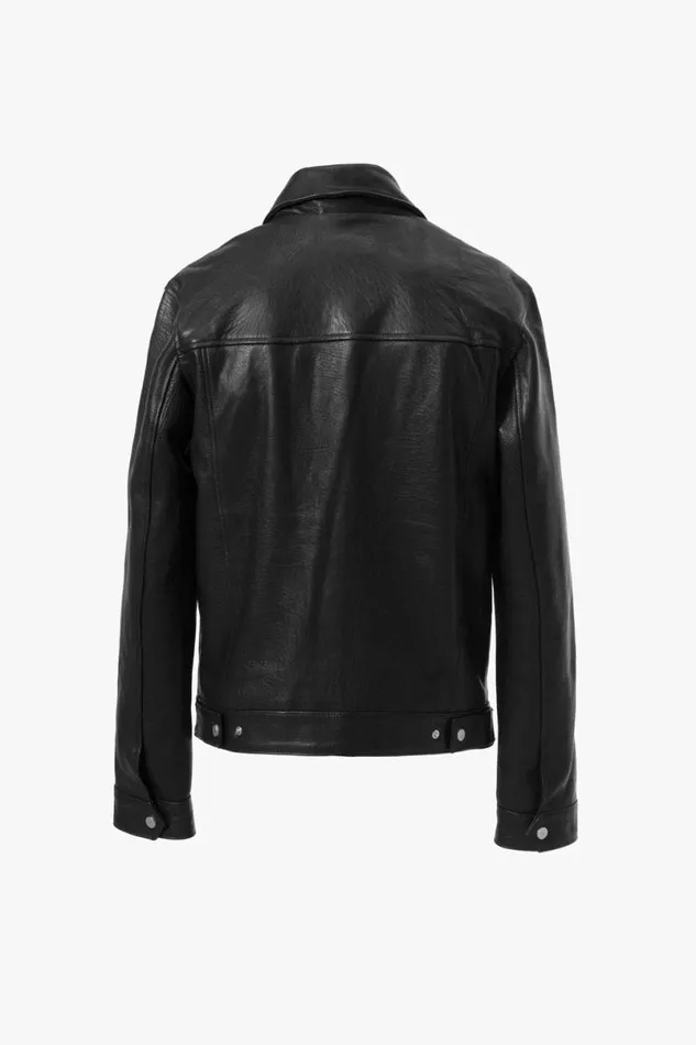 Men Leather Trucker Jacket OTHER LEATHER JACKETS