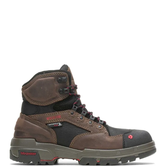 Men Legend DuraShocks CarbonMAX 6034Boot Dark Brown Wolverine Safety Toe