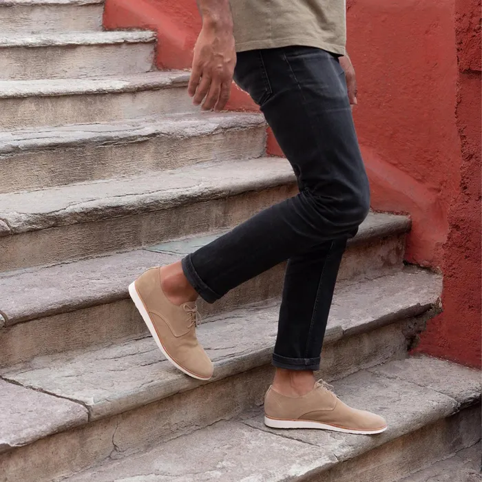 Men Lightweight Flex Derby Stone Nisolo Sandals and Slip Ons