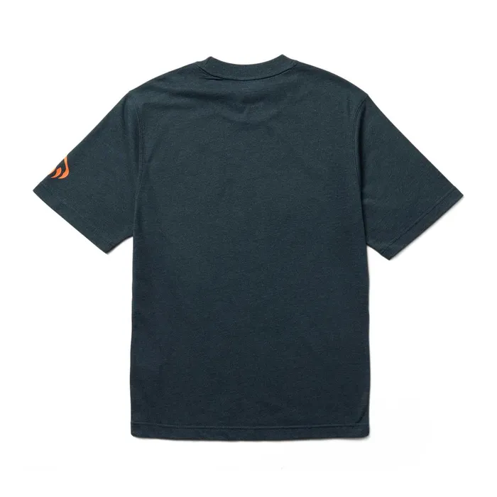 Men Modern Fit Short Sleeve Graphic Tee Dark Navy Heatherhv Orange Wolverine TShirts