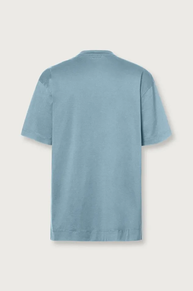 Men NEVIS 8211 Mak Cotton Jersey Tshirt 8211 Misty Blue Massimo Alba TShirts and Polos Men NEVIS 8211 Mak Cotton Jersey Tshirt 8211 Misty Blue Massimo Alba TShirts and Polos