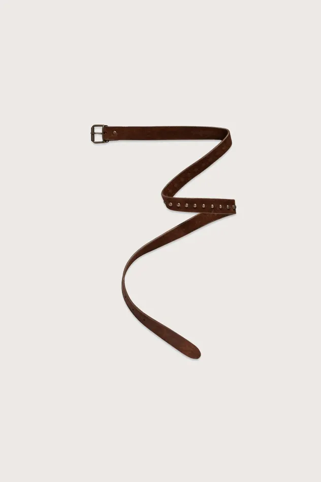Men OSCAR 8211 Suede Belt 8211 Tabacco Massimo Alba Belts
