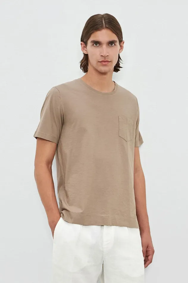 Men PANAREA 8211 Cotton Jersey Crew Neck Tshirt 8211 Corda Massimo Alba TShirts and Polos Men PANAREA 8211 Cotton Jersey Crew Neck Tshirt 8211 Corda Massimo Alba TShirts and Polos