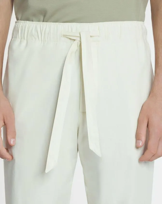 Men Pants and Shorts Lanvin Cotton Pants Off White