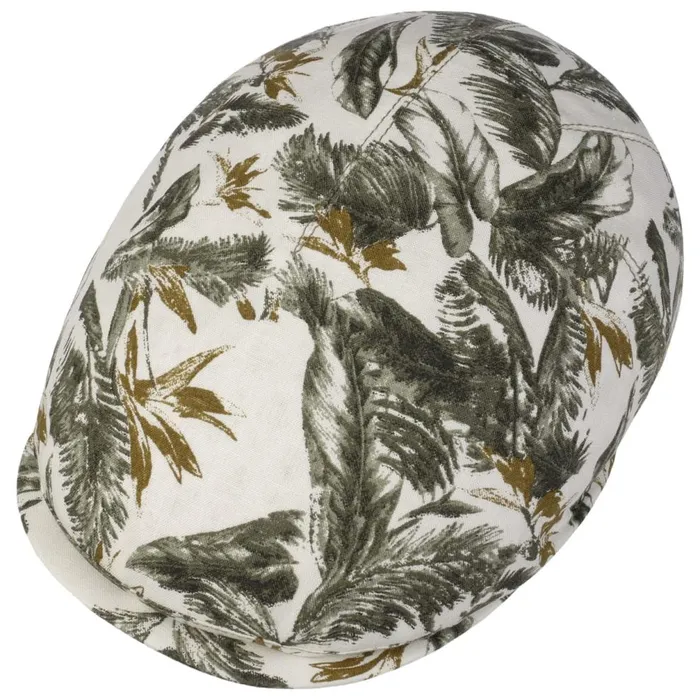 Men Pierce Jungle Linen Flatcap Zechbauer Green Mayser Flat Caps