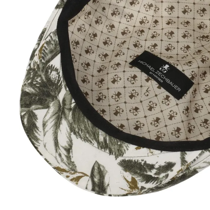 Men Pierce Jungle Linen Flatcap Zechbauer Green Mayser Flat Caps
