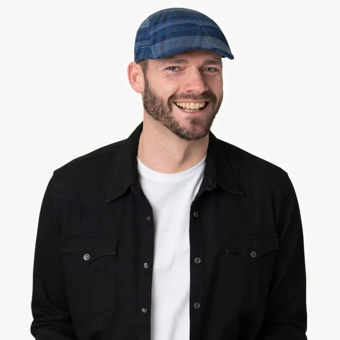 Men Prince Soft Cotton Mix Flat Cap Blue Mayser Flat Caps Men Prince Soft Cotton Mix Flat Cap Blue Mayser Flat Caps