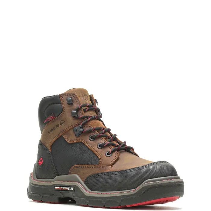 Men Raider DuraShocks Heavy Duty 6034CarbonMAX Work Boot Brown Wolverine Durashocks