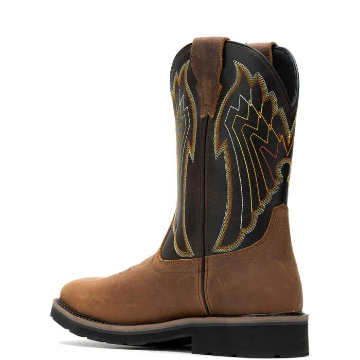 Men Rancher Eagle Waterproof SteelToe Wellington Work Boot Sudan Brown Wolverine Safety Toe