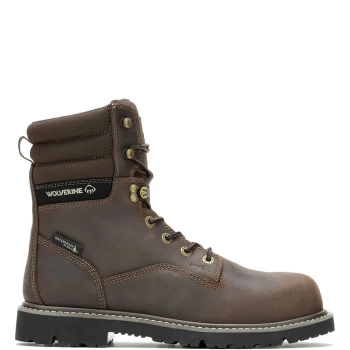 Men Revival 8034CompositeToe Work Boot Dark Brown Wolverine Safety Toe