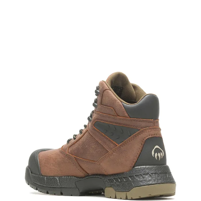 Men Rush UltraSpringtrade 6034CarbonMax Work Boot Brown Wolverine Waterproof