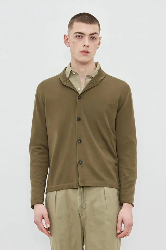 Men SCOOP 8211 Summer Cashmere Cardigan 8211 Green Desert Massimo Alba Knitwear Men SCOOP 8211 Summer Cashmere Cardigan 8211 Green Desert Massimo Alba Knitwear
