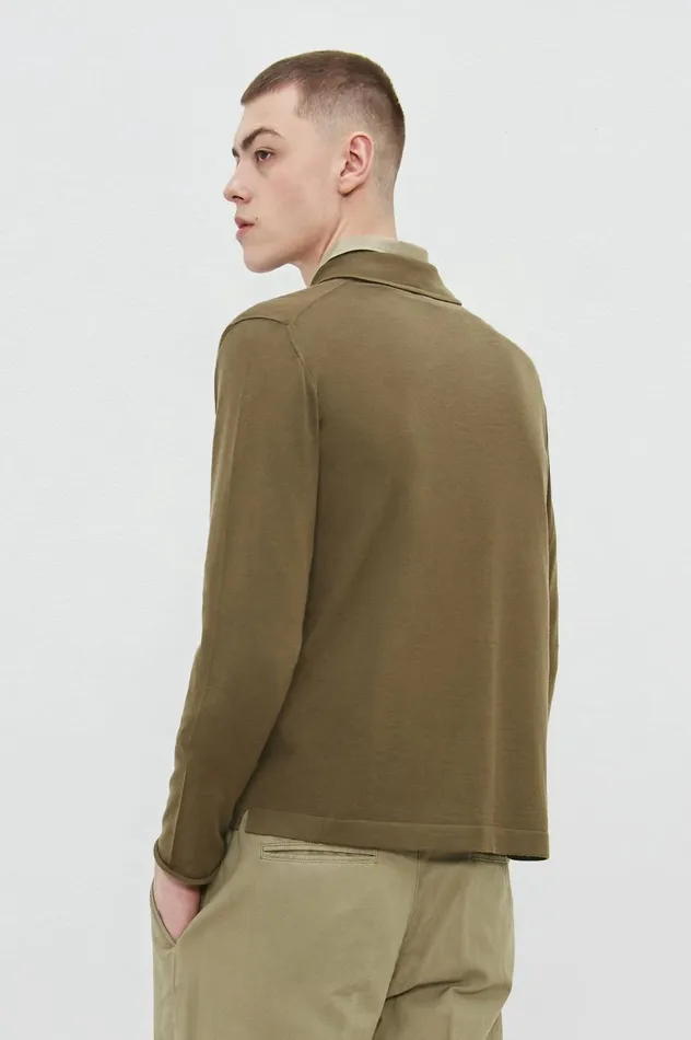 Men SCOOP 8211 Summer Cashmere Cardigan 8211 Green Desert Massimo Alba Knitwear Men SCOOP 8211 Summer Cashmere Cardigan 8211 Green Desert Massimo Alba Knitwear