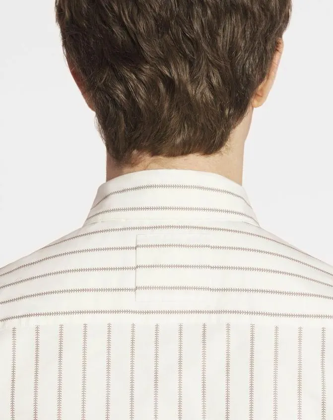 Men Shirts Lanvin Straight Striped Shirt Whitemahogany Men Shirts Lanvin Straight Striped Shirt Whitemahogany