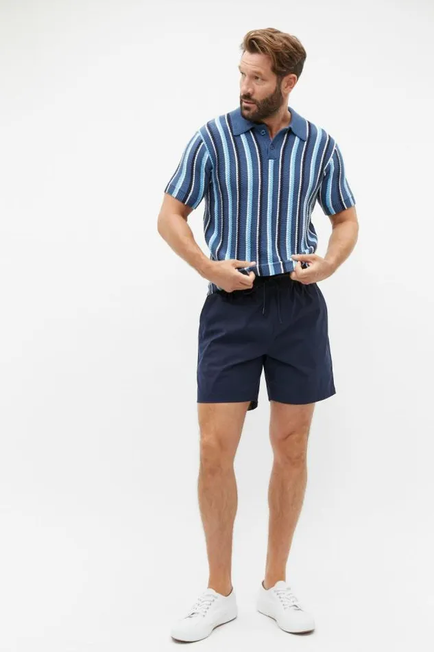 Men Shorts Seed Heritage Pull On Short Midnight Blue