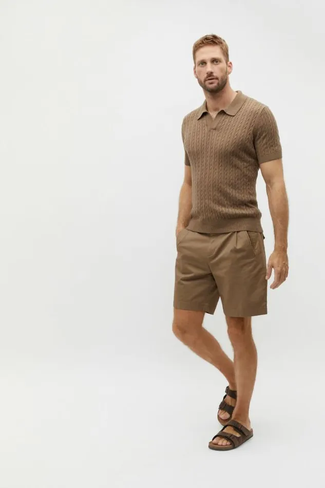 Men Shorts Seed Heritage Side Tab Short Dark Nougat