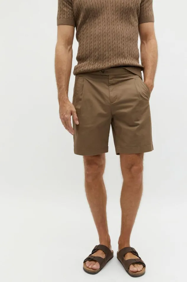Men Shorts Seed Heritage Side Tab Short Dark Nougat