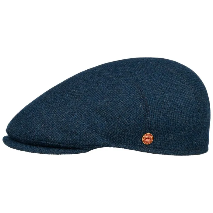 Men Sidney Hunter Flatcap Dark Blue Mayser Flat Caps