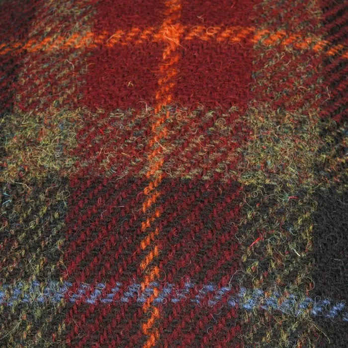 Men Simon Harris Tweed Flatcap Dark Red Mayser Flat Caps