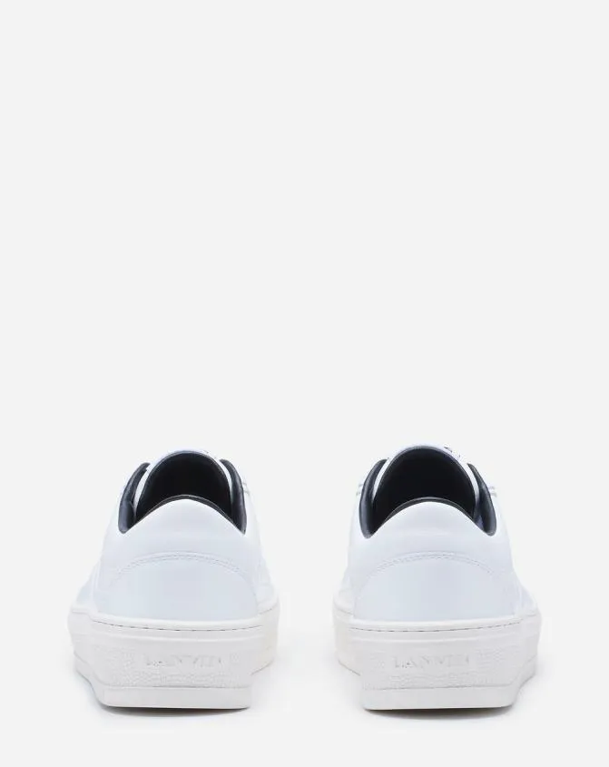 Men Sneakers Lanvin Cash By Sneakers In Leather White Men Sneakers Lanvin Cash By Sneakers In Leather White
