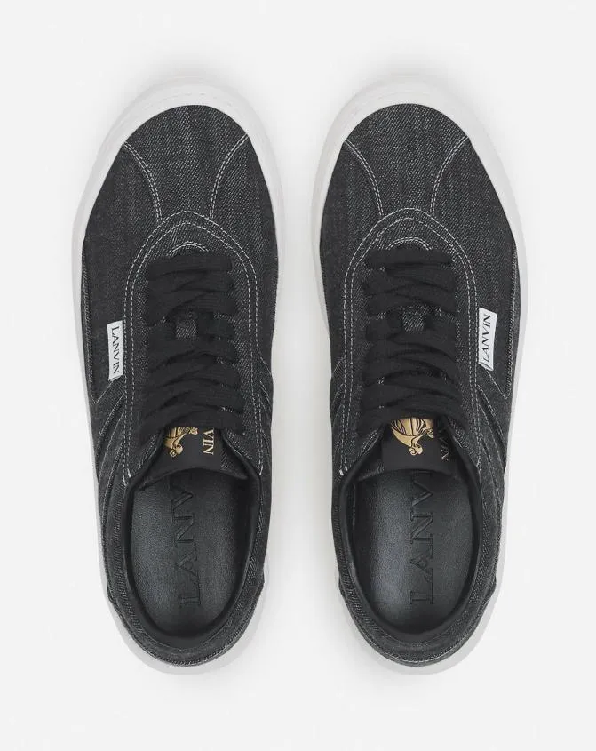 Men Sneakers Lanvin Cash Sneakers By In Denim Blackwhite Men Sneakers Lanvin Cash Sneakers By In Denim Blackwhite