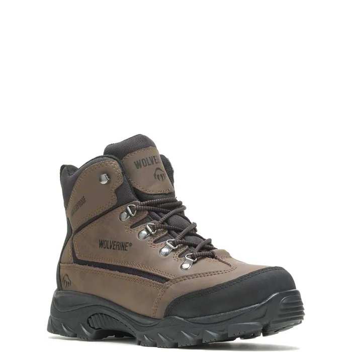 Men Spencer Waterproof Hiking Boot Brownblack Wolverine Hike and Hunt