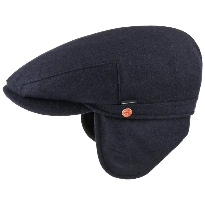 Men Sympatex Earflap Sports Cap Gray Mayser Flat Caps