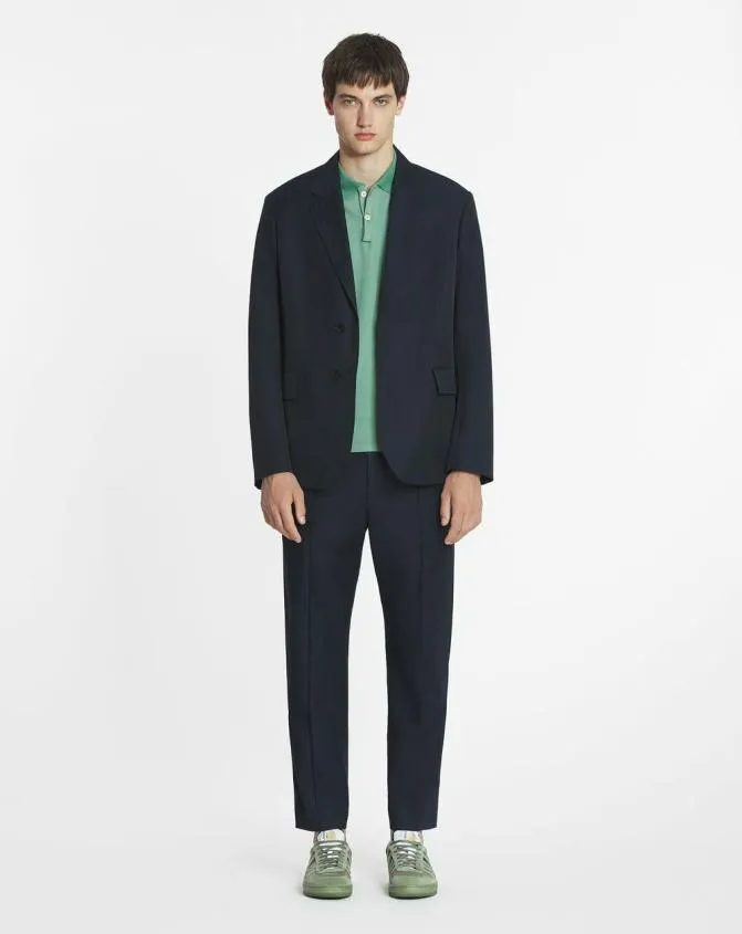 Men Tshirts and Polos Lanvin Jersey Polo Shirt Vert De Gris
