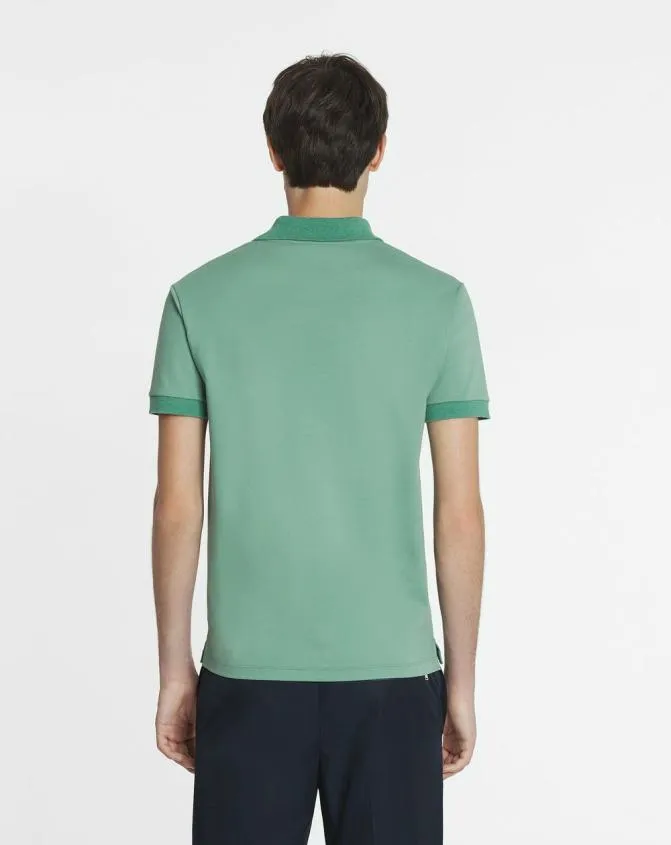 Men Tshirts and Polos Lanvin Jersey Polo Shirt Vert De Gris