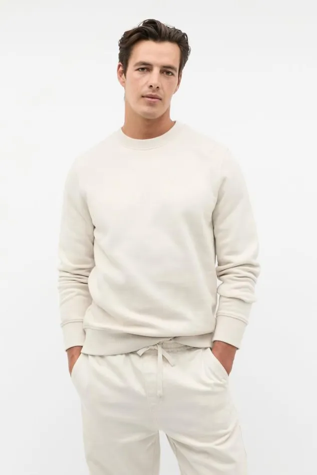 Men TShirts and Sweaters Seed Heritage Crew Sweatshirt Pebble