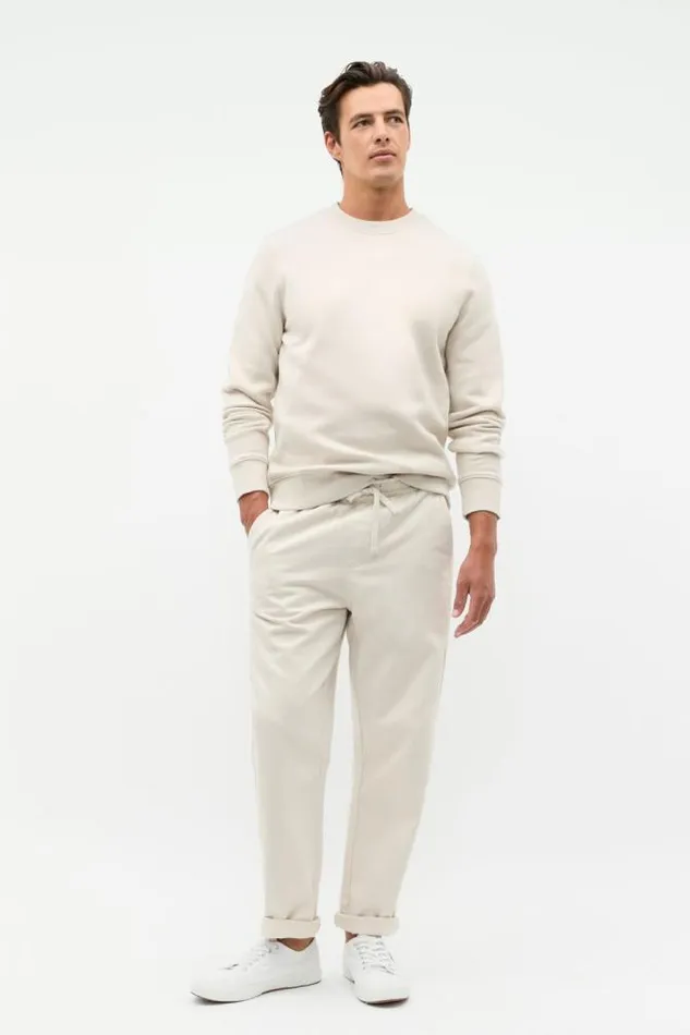 Men TShirts and Sweaters Seed Heritage Crew Sweatshirt Pebble