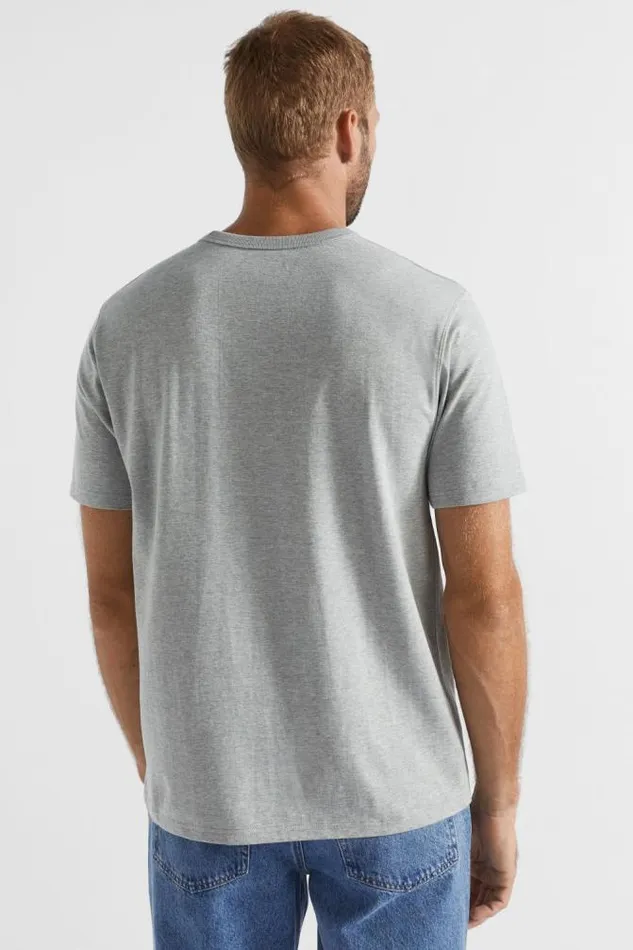 Men TShirts and Sweaters Seed Heritage Crew Tee Grey Marle