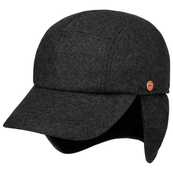 Men Tino Sympatex Ear Flaps Cap Anthracite Mayser Baseball Caps