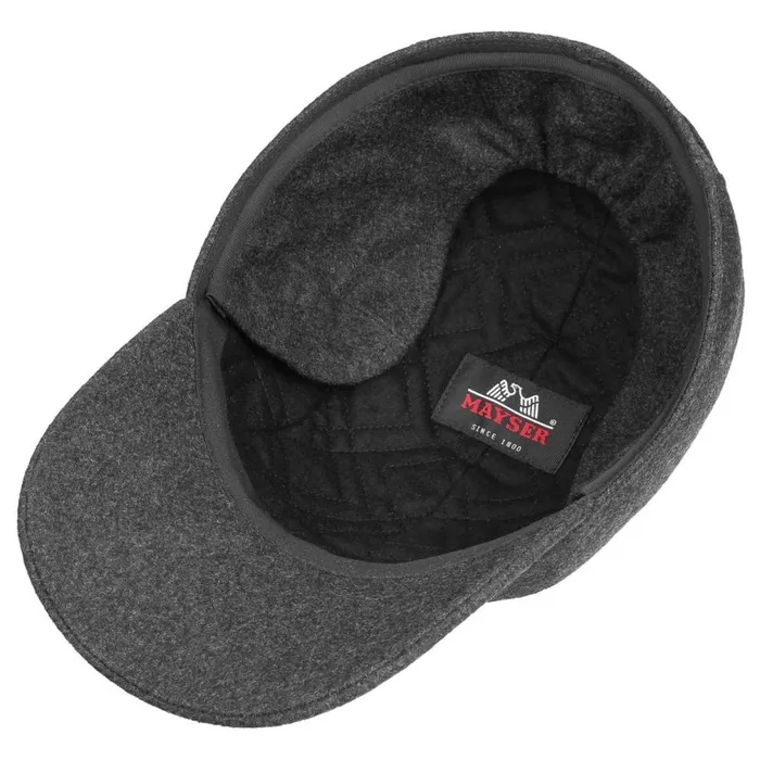 Men Tino Sympatex Ear Flaps Cap Anthracite Mayser Baseball Caps
