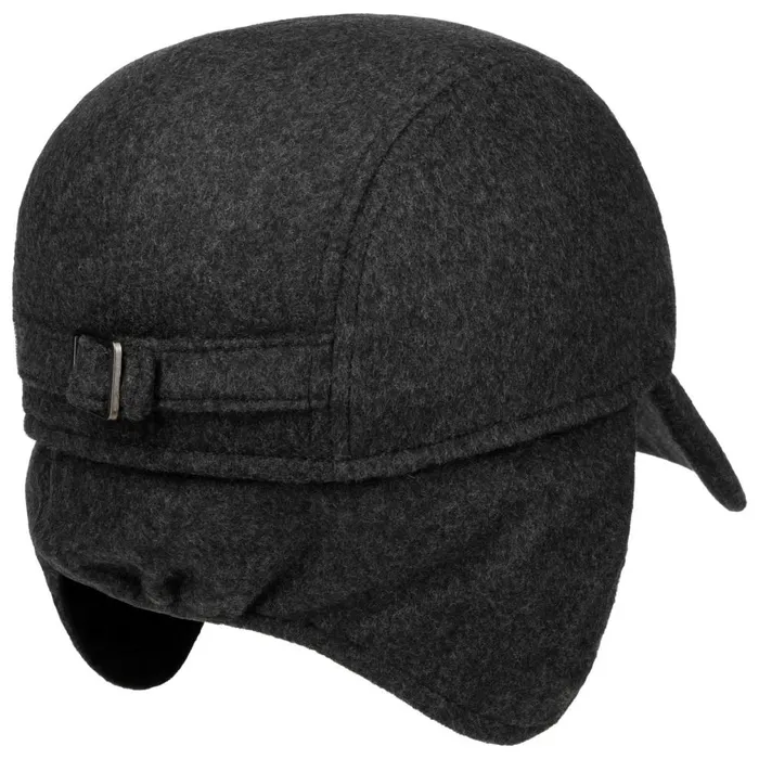 Men Tino Sympatex Ear Flaps Cap Anthracite Mayser Baseball Caps