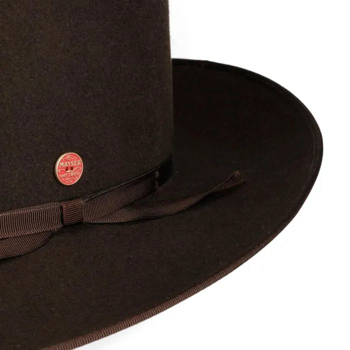 Men Udo Musiker Hair Felt Hat Dark Brown Mayser Bogart Hats Men Udo Musiker Hair Felt Hat Dark Brown Mayser Bogart Hats