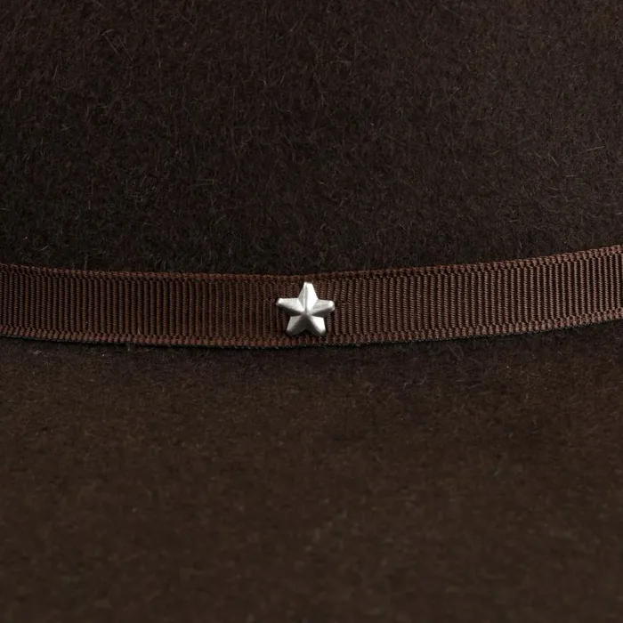 Men Udo Musiker Hair Felt Hat Dark Brown Mayser Bogart Hats Men Udo Musiker Hair Felt Hat Dark Brown Mayser Bogart Hats