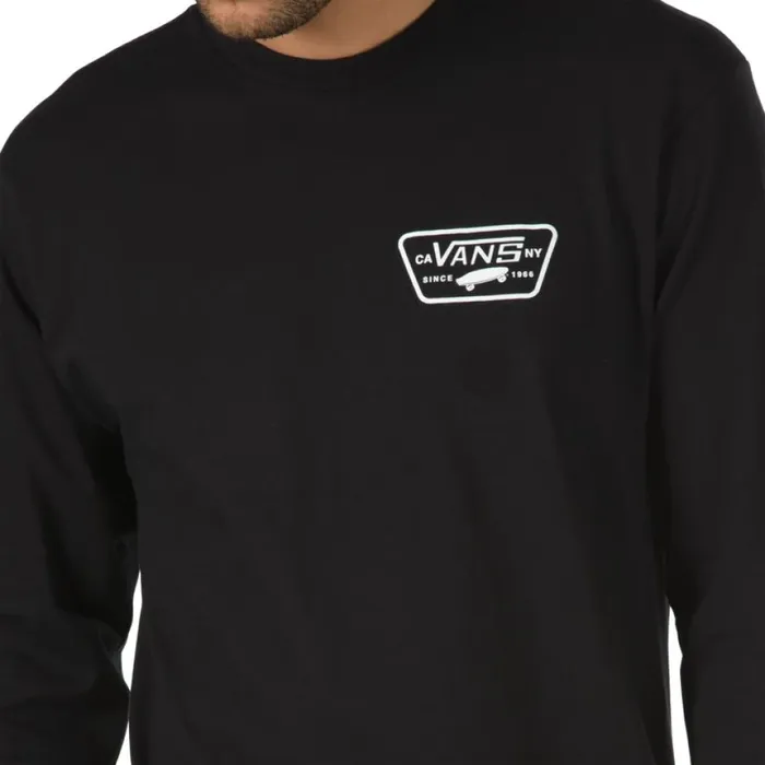 Men Vans Full Patch Back Long Sleeve TShirt BlackWhite TShirts and Tanks Men Vans Full Patch Back Long Sleeve TShirt BlackWhite TShirts and Tanks