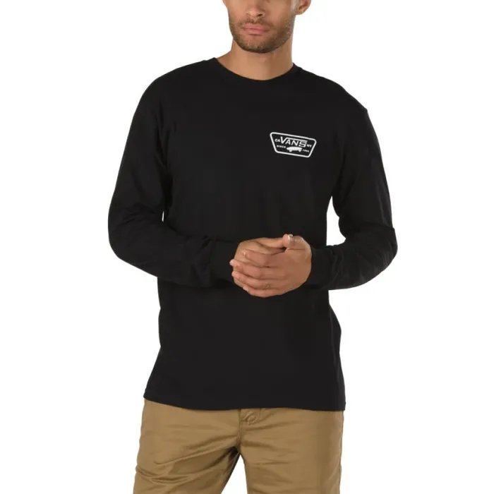 Men Vans Full Patch Back Long Sleeve TShirt BlackWhite TShirts and Tanks Men Vans Full Patch Back Long Sleeve TShirt BlackWhite TShirts and Tanks